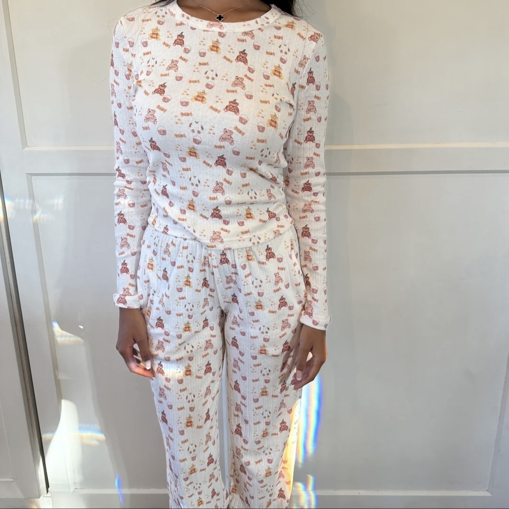 SWEETLY-Fall Bear Pajama Set